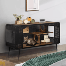 Stylish and Functional Cat House with Tempered Glass | Purrfect Pet Haven