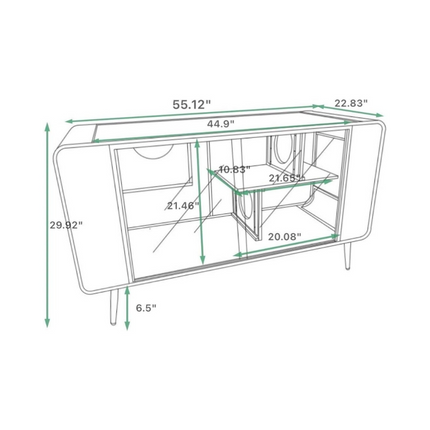 Spacious Cat House with Tempered Glass