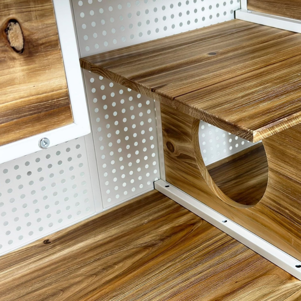 Spacious Cat House with Tempered Glass | Purrfect Pet Haven