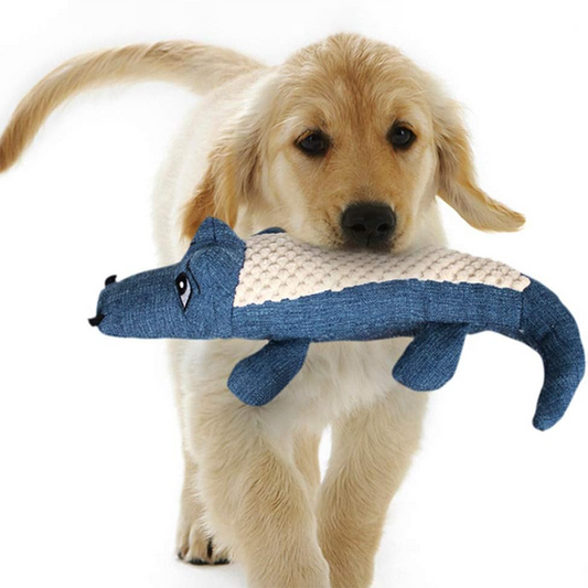 Pet Chew Toys Interactive Cartoon Plush Alligator Shape Dog Grinding Teeth Training Supplies | Purrfect Pet Haven
