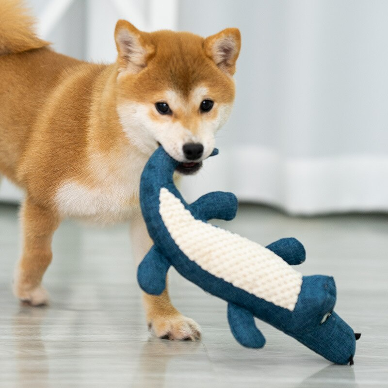 Pet Chew Toys Interactive Cartoon Plush Alligator Shape Dog Grinding Teeth Training Supplies | Purrfect Pet Haven