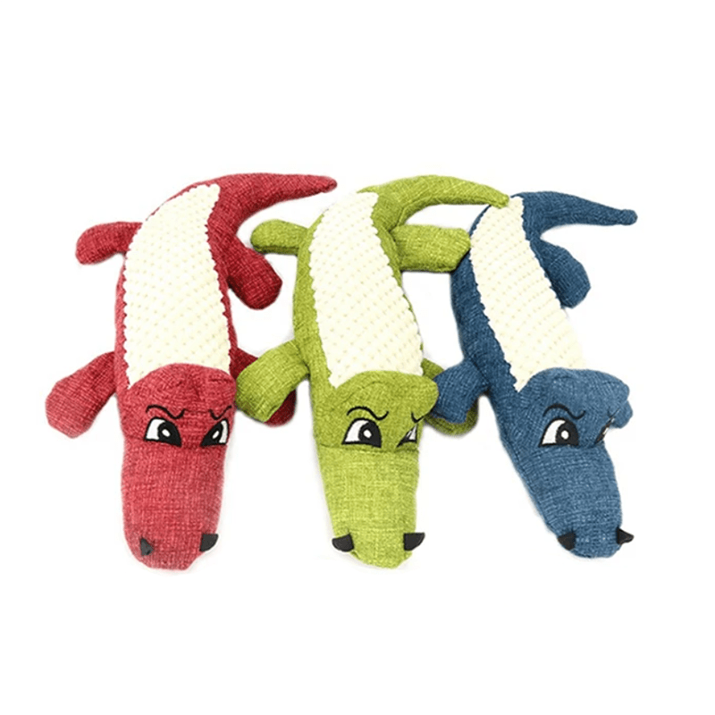Pet Chew Toys Interactive Cartoon Plush Alligator Shape Dog Grinding Teeth Training Supplies | Purrfect Pet Haven