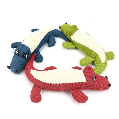 Pet Chew Toys Interactive Cartoon Plush Alligator Shape Dog Grinding Teeth Training Supplies | Purrfect Pet Haven