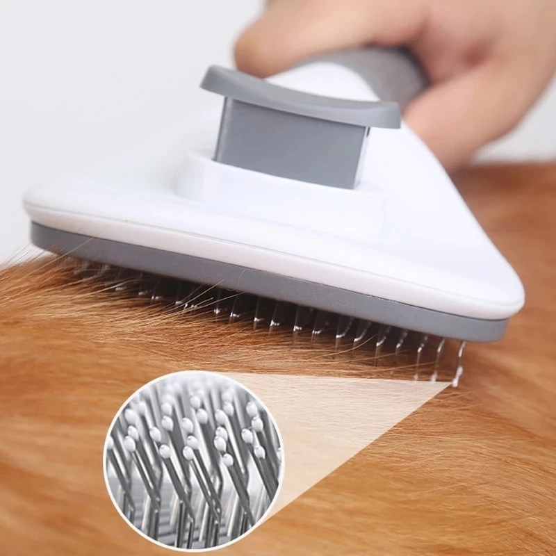 Self Cleaning Pet Hair Remover Brush Pets Dematting Comb | Purrfect Pet Haven