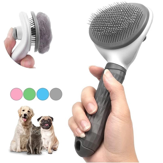 Self Cleaning Pet Hair Remover Brush Pets Dematting Comb | Purrfect Pet Haven