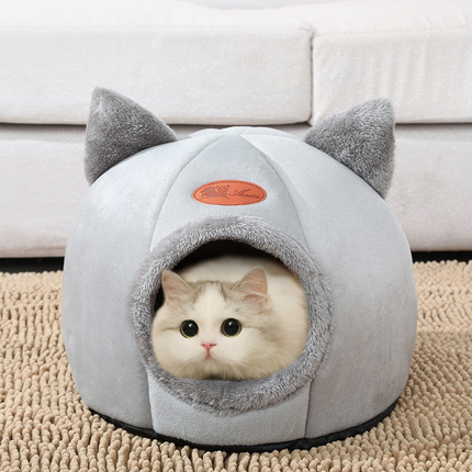 Deep Sleep Comfort In Winter Cat Tent Cozy Cave Nest