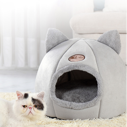 Deep Sleep Comfort In Winter Cat Tent Cozy Cave Nest