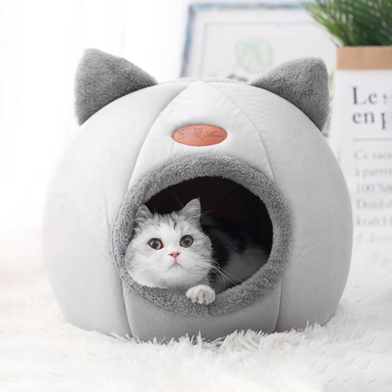 Deep Sleep Comfort In Winter Cat Tent Cozy Cave Nest