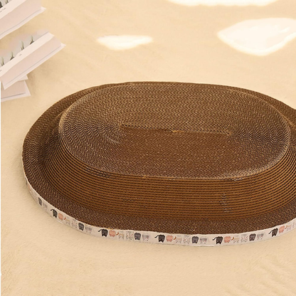 Corrugated Cat Scratcher Oval Grinding Claw Toys for Cats | Purrfect Pet Haven