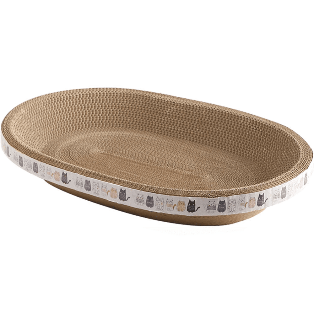 Corrugated Cat Scratcher Oval Grinding Claw Toys for Cats | Purrfect Pet Haven