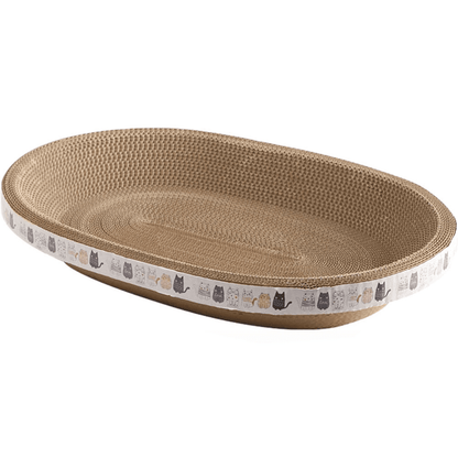 Corrugated Cat Scratcher Oval Grinding Claw Toys for Cats | Purrfect Pet Haven