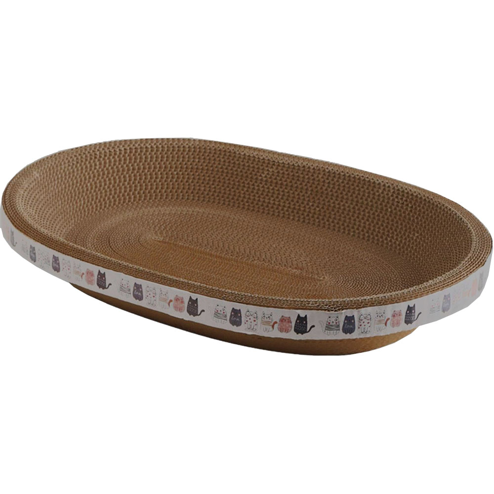 Corrugated Cat Scratcher Oval Grinding Claw Toys for Cats | Purrfect Pet Haven