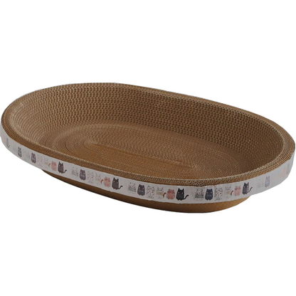 Corrugated Cat Scratcher Oval Grinding Claw Toys for Cats | Purrfect Pet Haven