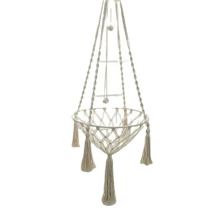 Hand Woven Cotton Cat Hammock Luxurious Hanging Basket for Indoor Kitties