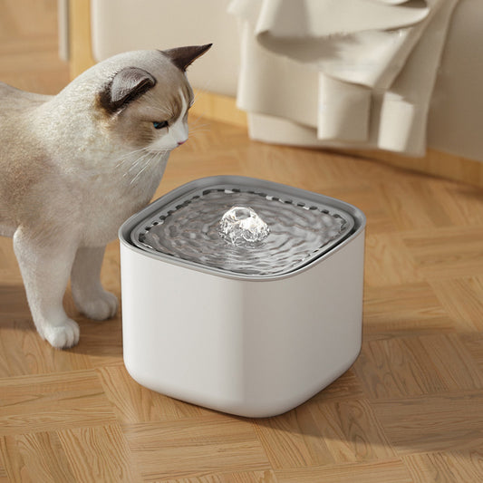 USB Electric Mute 3L Auto Recirculating Cat Water Fountain with Auto Recirculation | Purrfect Pet Haven