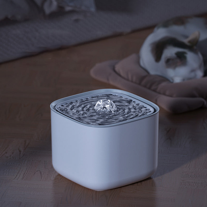 USB Electric Mute 3L Auto Recirculating Cat Water Fountain with Auto Recirculation | Purrfect Pet Haven