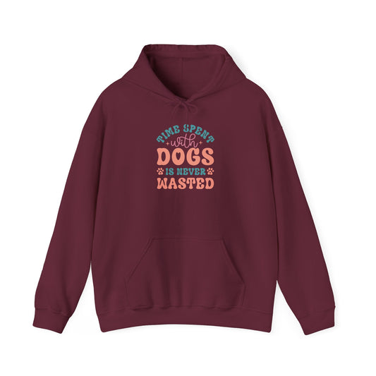 Time Spent with Dogs Hoodie - Perfect for Dog Lovers | Purrfect Pet Haven