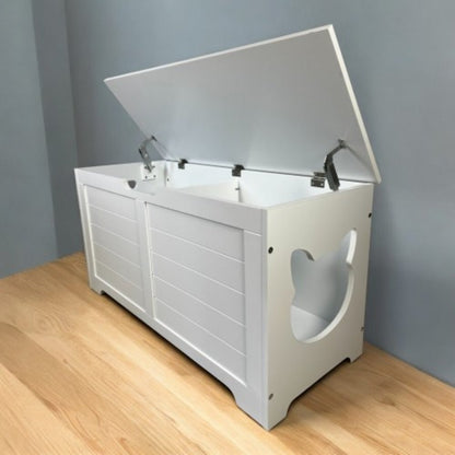 Top Opening Cat Litter Box Enclosure Furniture | Purrfect Pet Haven