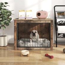 Medium Wooden Dog Crate with Double Doors | Purrfect Pet Haven