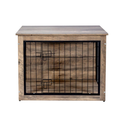 Medium Wooden Dog Crate with Double Doors | Purrfect Pet Haven