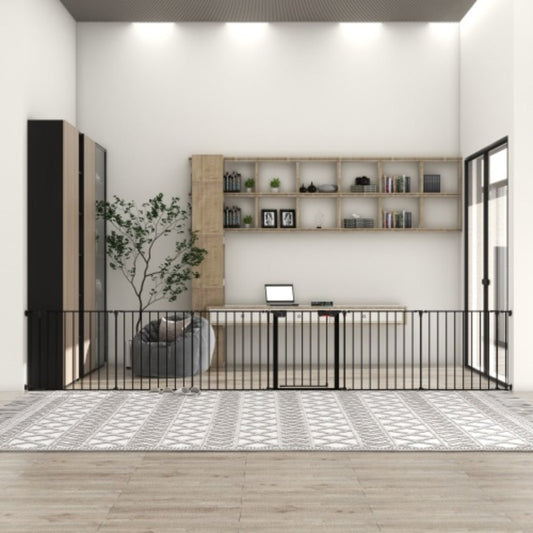 150 inch Adjustable Play Yard with 6 Panels for Safety | Purrfect Pet Haven