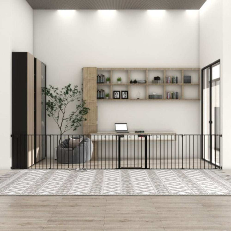 150 inch Adjustable Play Yard with 6 Panels for Safety | Purrfect Pet Haven