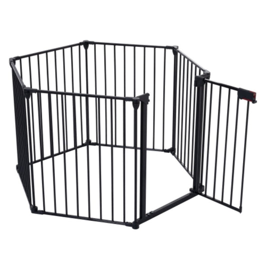 150 inch Adjustable Play Yard with 6 Panels for Safety | Purrfect Pet Haven