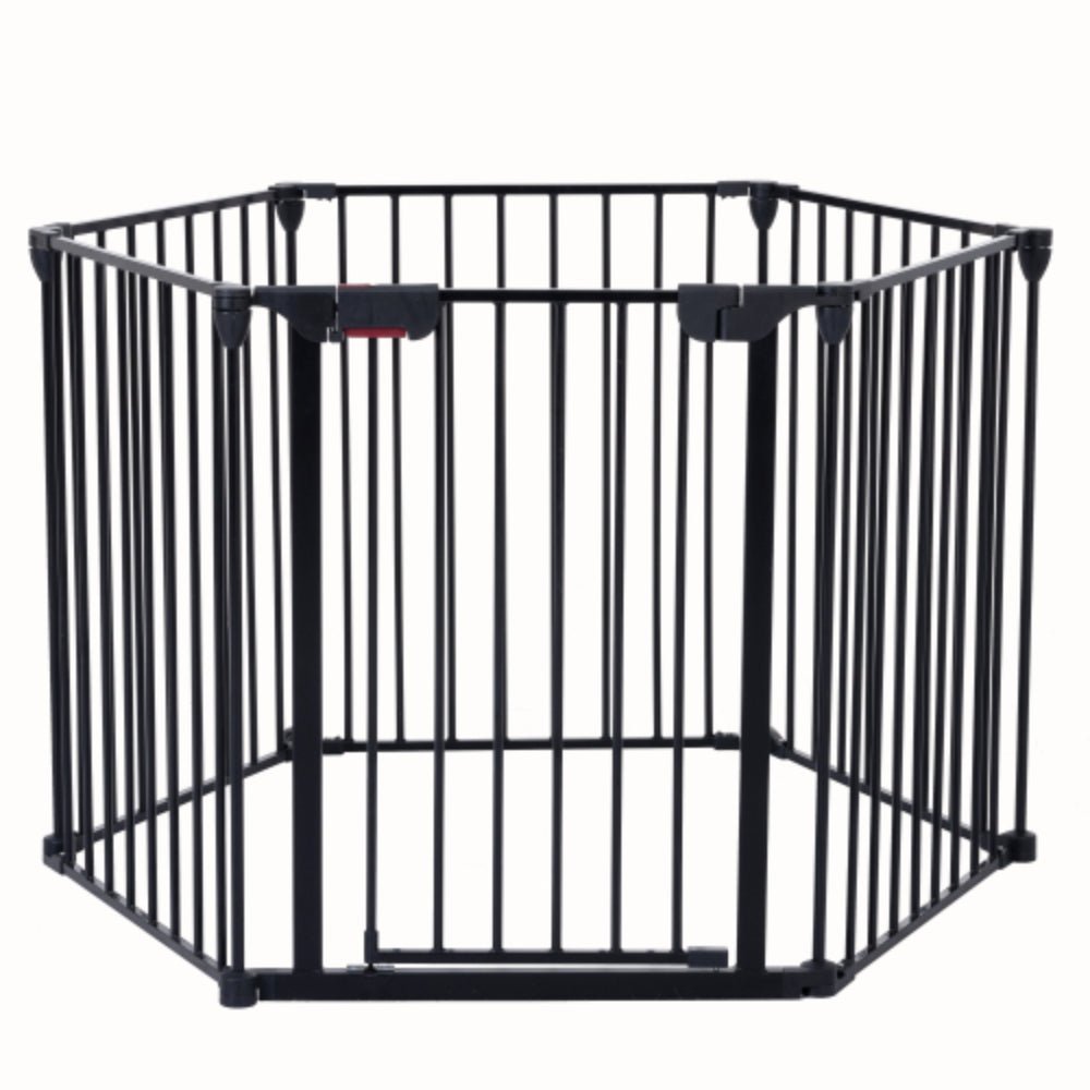 150 inch Adjustable Play Yard with 6 Panels for Safety | Purrfect Pet Haven