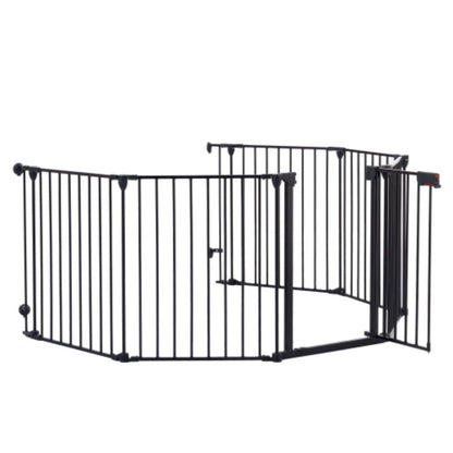 150 inch Adjustable Play Yard with 6 Panels for Safety | Purrfect Pet Haven