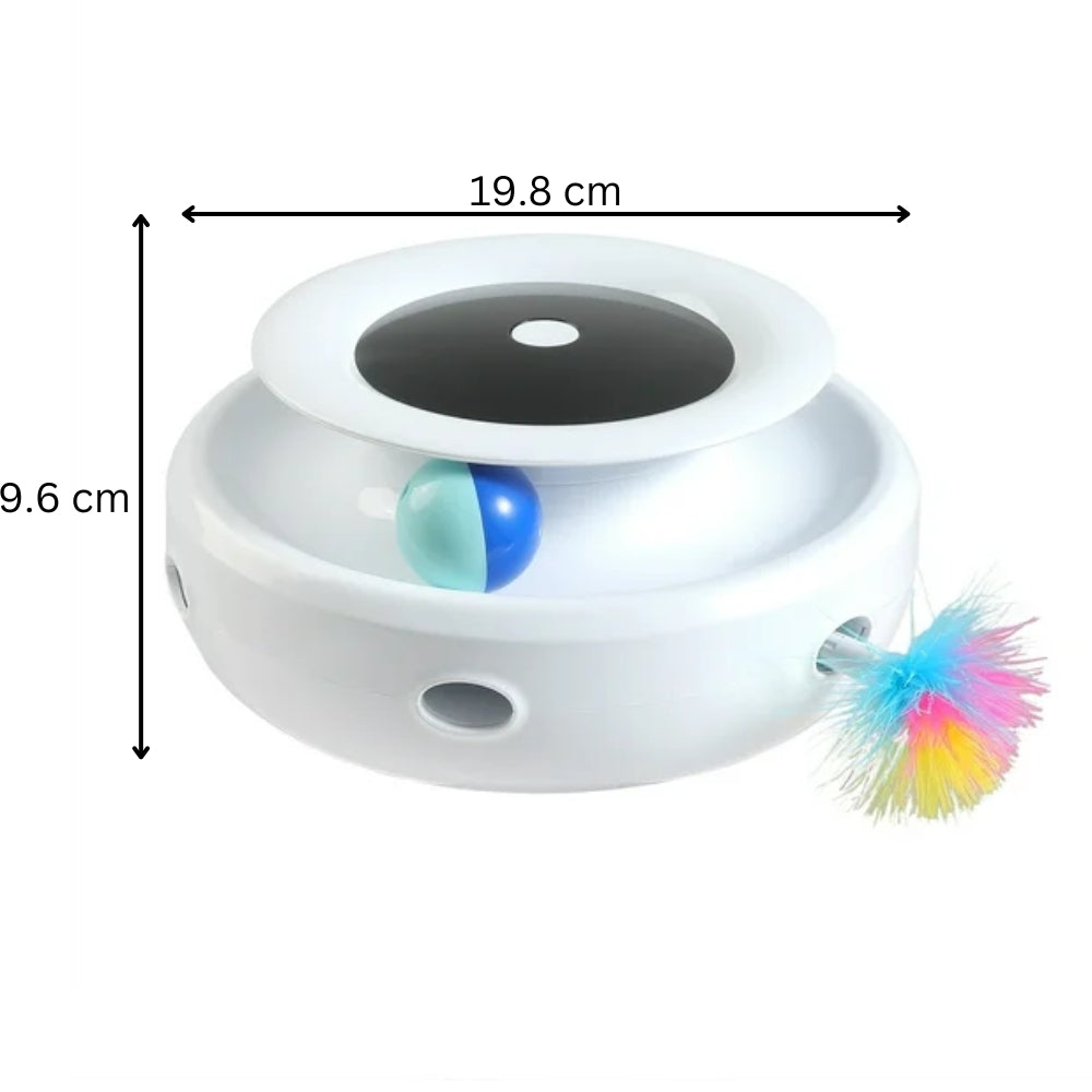 Electric Interactive Toy Pet Set 2 in 1 Smart Feather Fun Ball | Purrfect Pet Haven