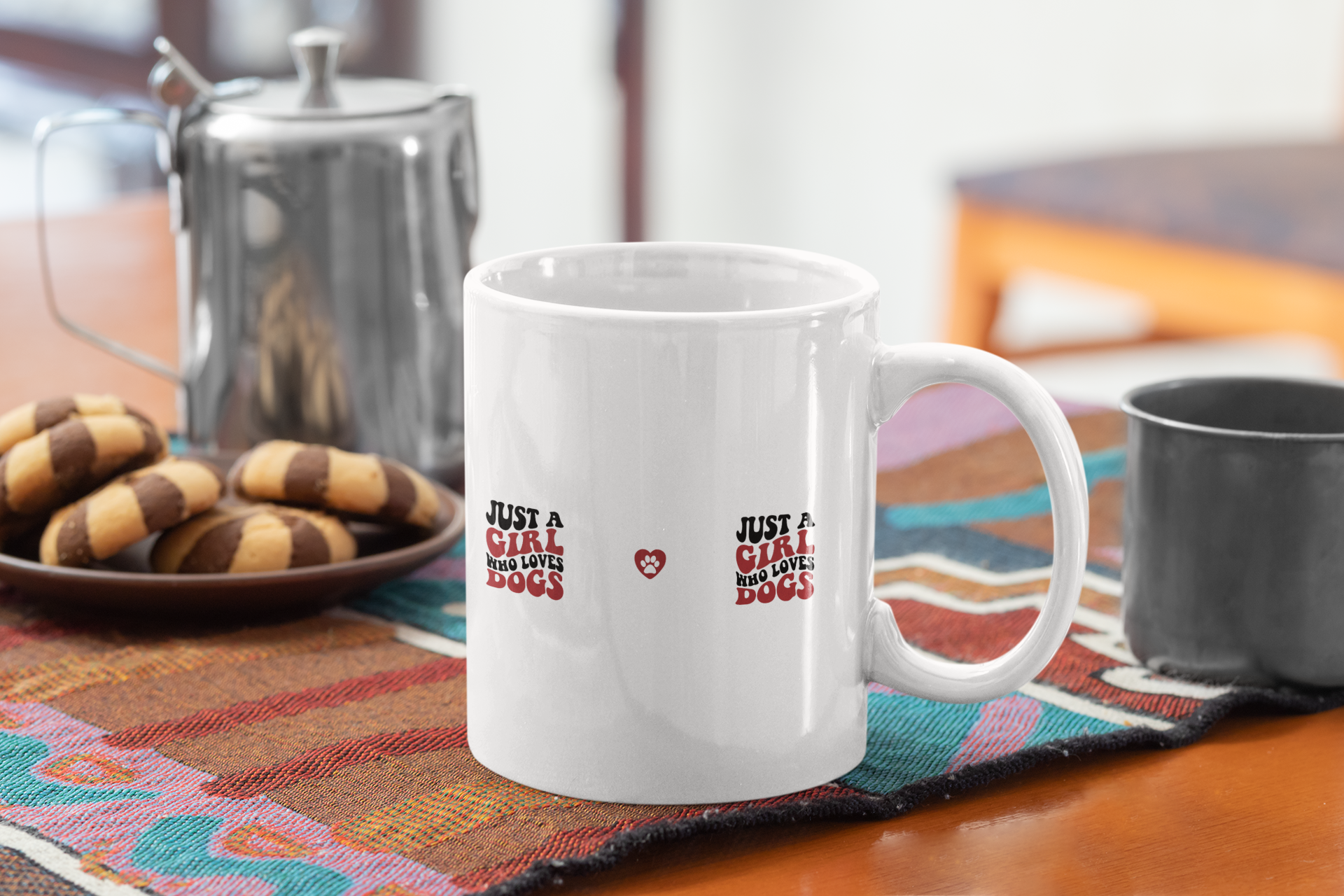 Just a Girl Who Loves Dogs Ceramic Mug | 11oz & 15oz Sizes | Perfect Gift for Dog Lovers