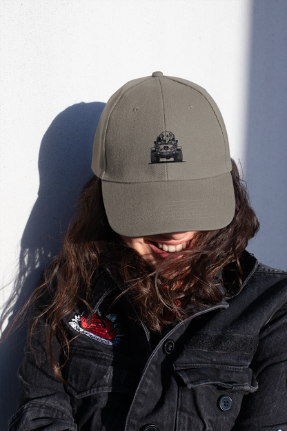 Embroidered Golden Retriever Jeep Hat - Vintage Distressed Cap