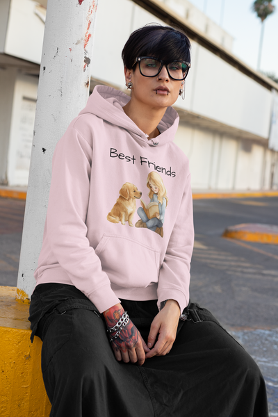Best Friends Golden Retriever Hoodie - Cute Pet Lover