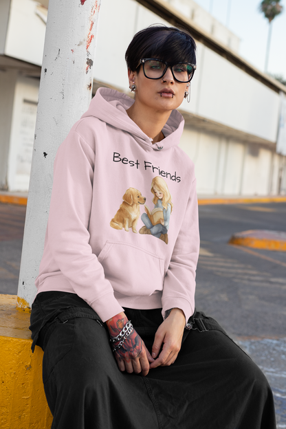 Best Friends Golden Retriever Hoodie - Cute Pet Lover