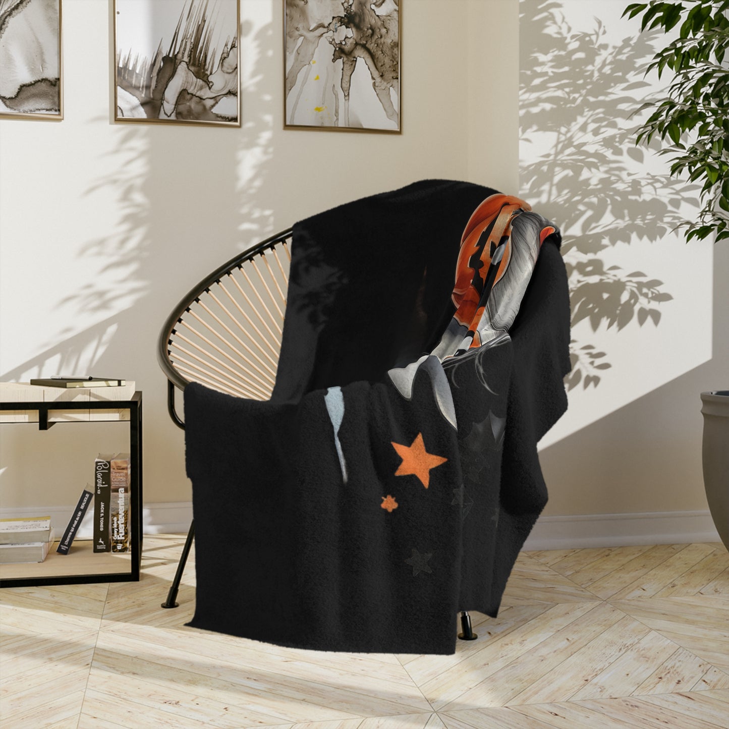Halloween Ghost Blanket - Cute Spooky Fall Throw Microfiber