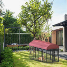 12 Piece Square Tube Wire Running Cage - Black Single Door Playpen