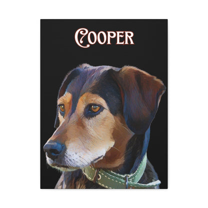 Custom Portrait Cartoon Photo Canvas Print Matte Canvas - Upload Your Photo | Purrfect Pet Haven