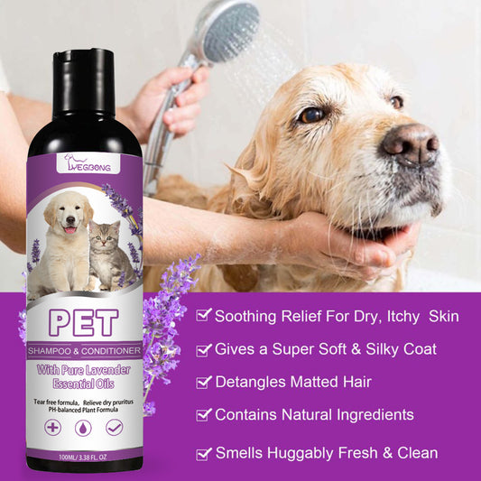 Pet Shampoo & Conditioner with Pure Lavender Essential Oils