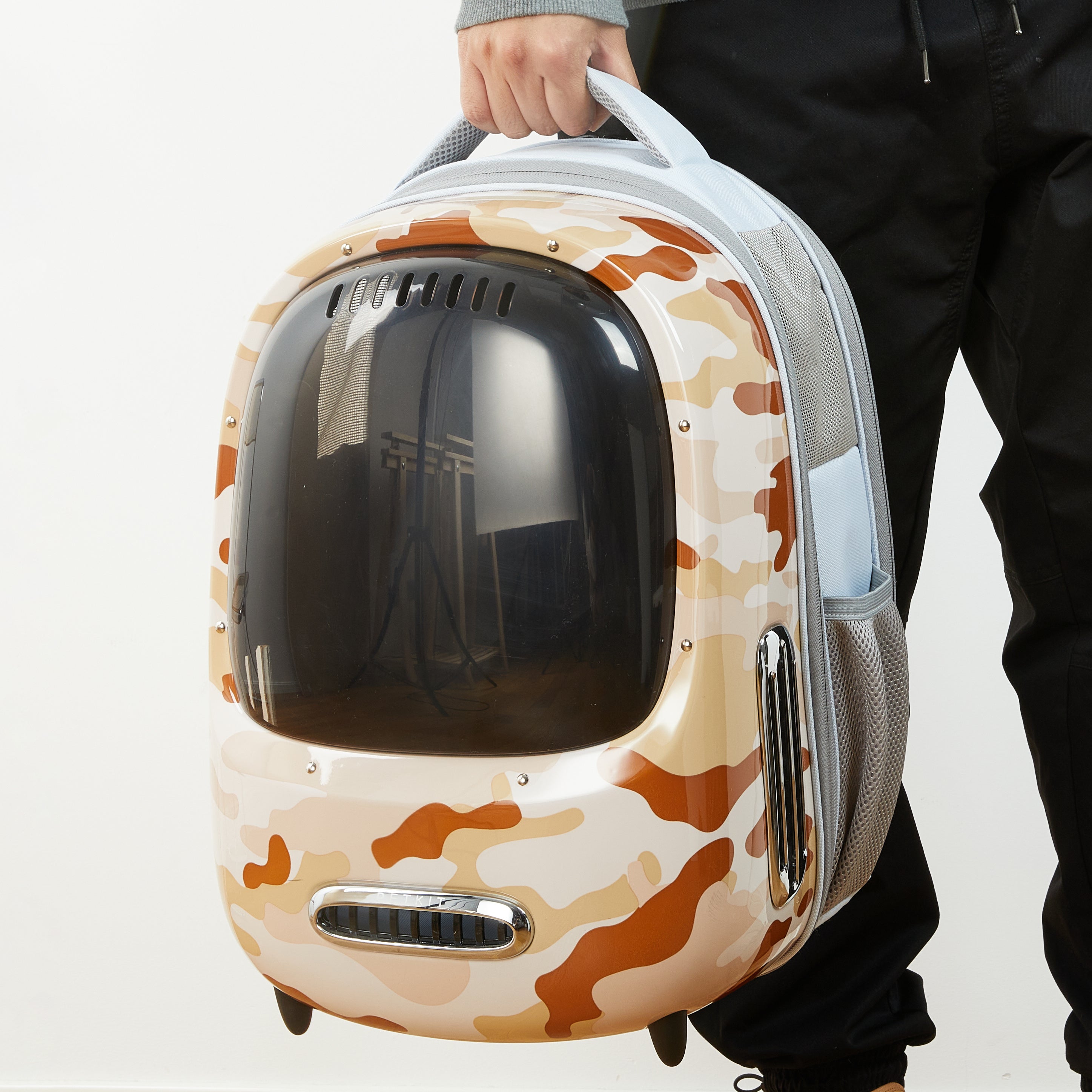 PETKIT Cat Backpack Carrier with Built-in Fan & Light - Airline-Approved