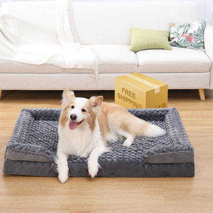 Chew Proof Orthopedic Dog Sofa - Washable Luxury Bed