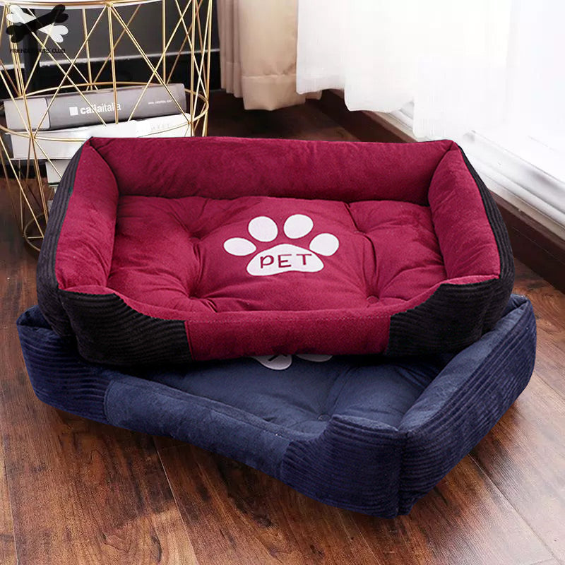 Winter Pet Bed - Warm Cozy Cushion for Dogs & Cats