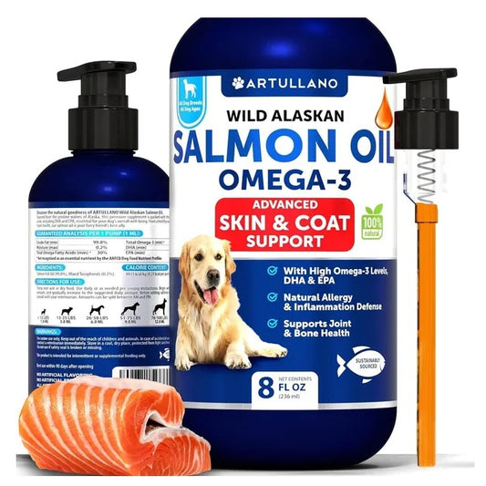 Salmon Oil for Dogs Wild Alaskan - Omega 3 Coat Joint