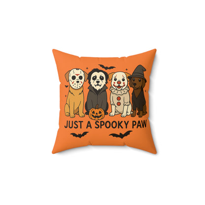 Halloween Dog Pillow - Just A Spooky Paw Pet Decor Cushion