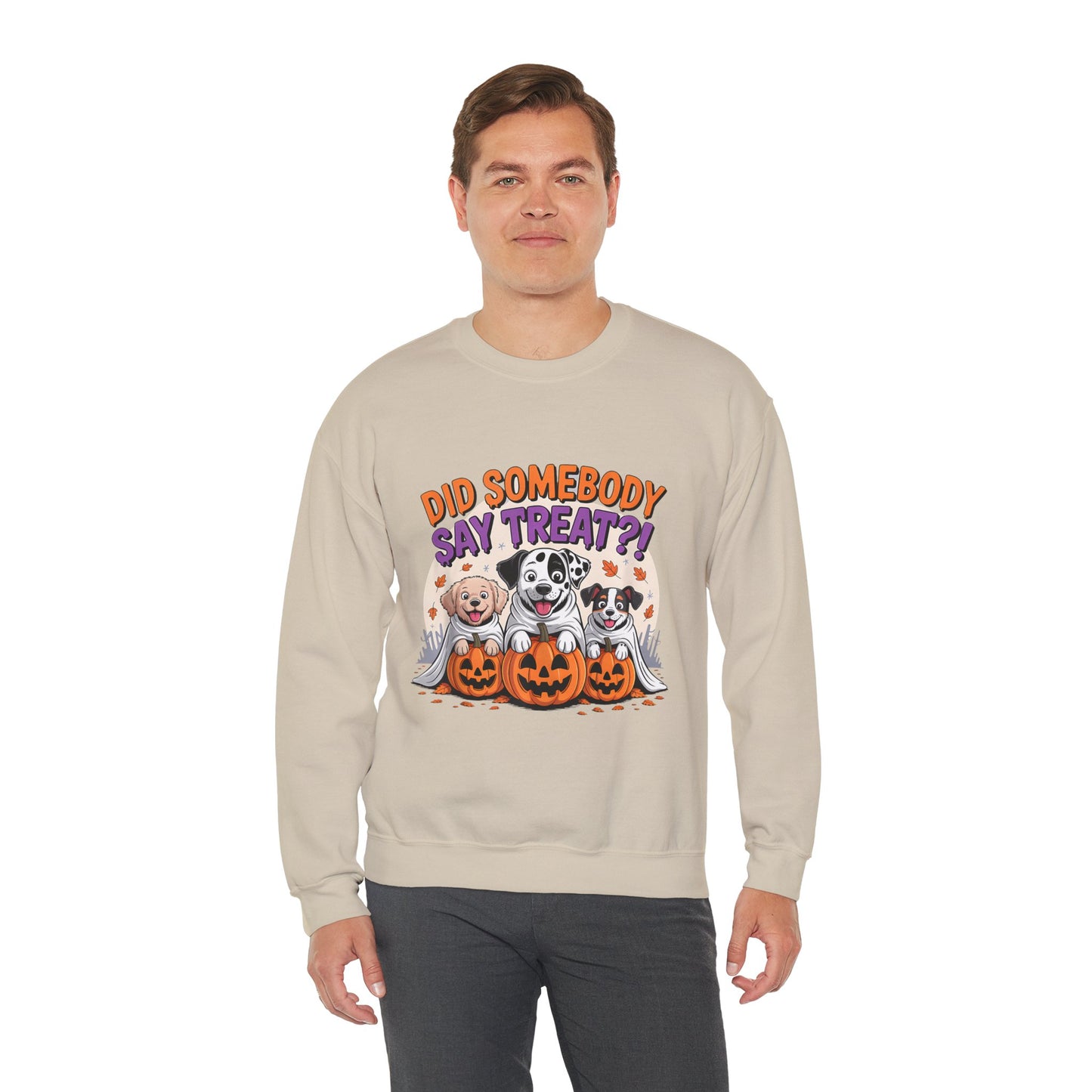 Halloween Dog Lover Crewneck - Cozy Spooky Season Pet Parent Sweatshirt