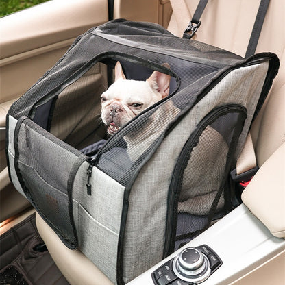 Portable Foldable Car Pet Cage - Waterproof Dog Travel Seat