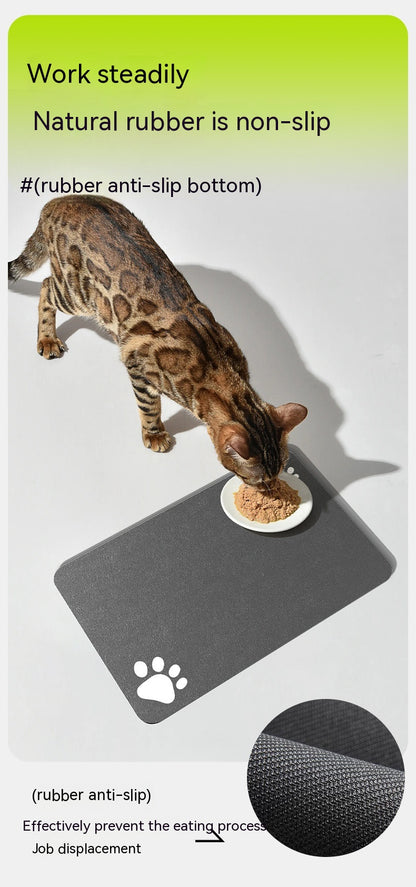 Pet Feeding Mat for Dogs and Cats - Washable And Reusable Placemat