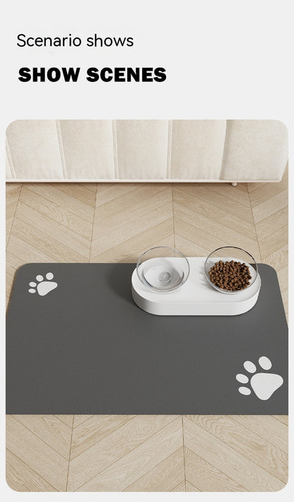 Pet Feeding Mat for Dogs and Cats - Washable And Reusable Placemat