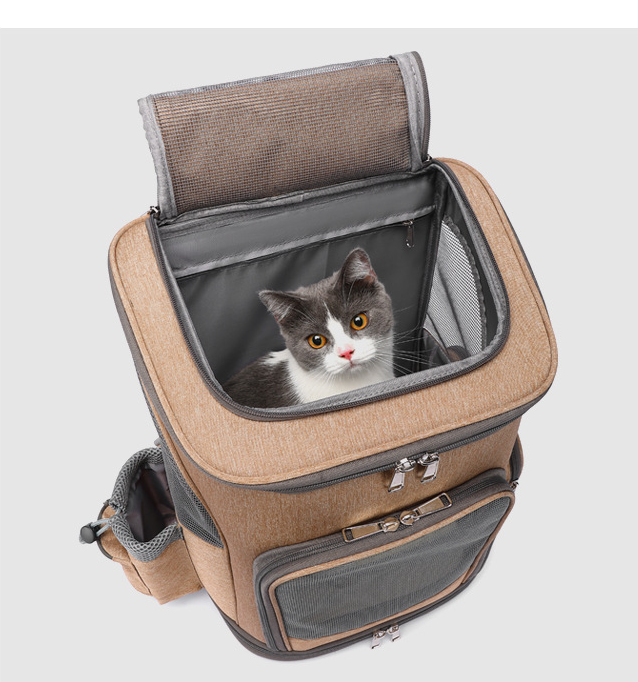 Pet Trolley Backpack - Wheeled Carrier for Cats & Dogs