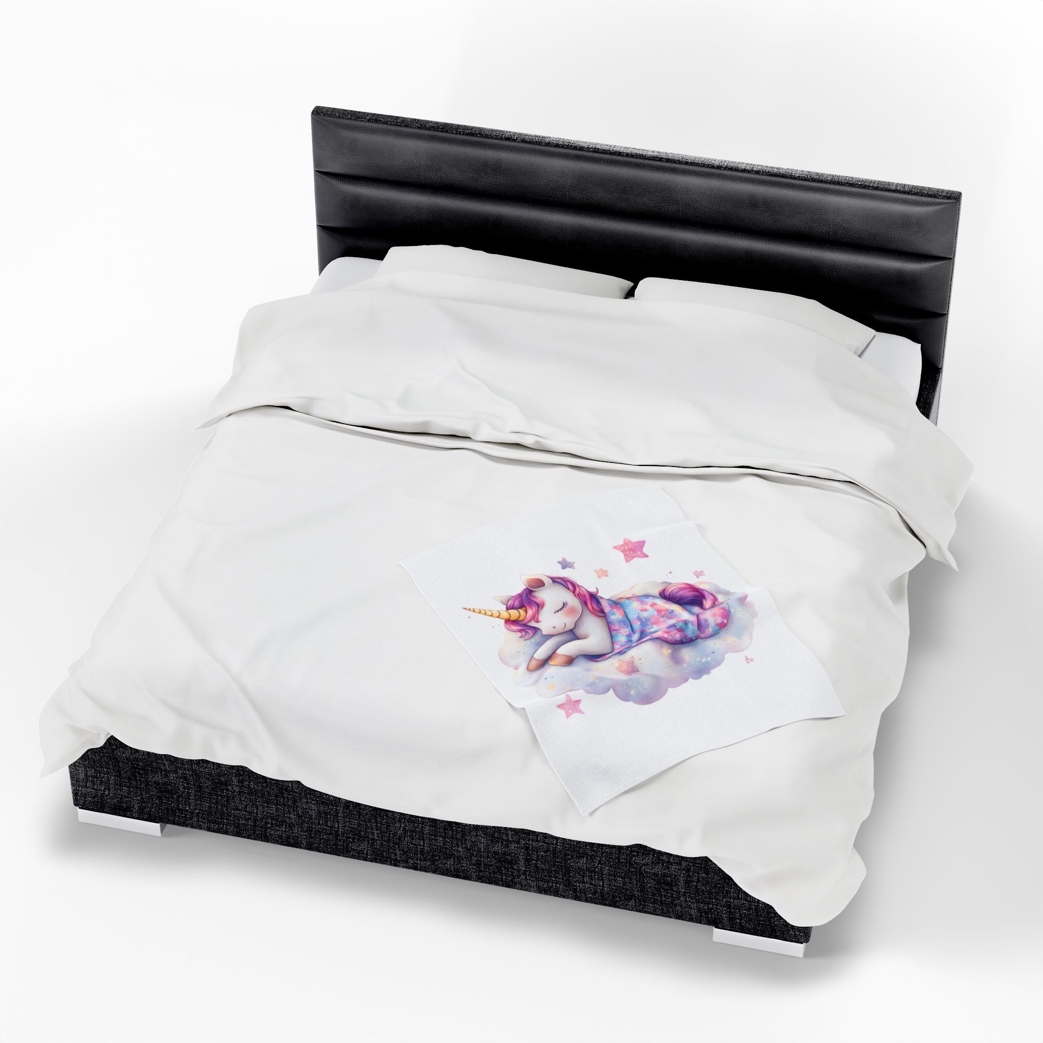 Dreamy Unicorn Velveteen Plush Blanket | Cozy Soft Throw for Kids & Nursery Decor