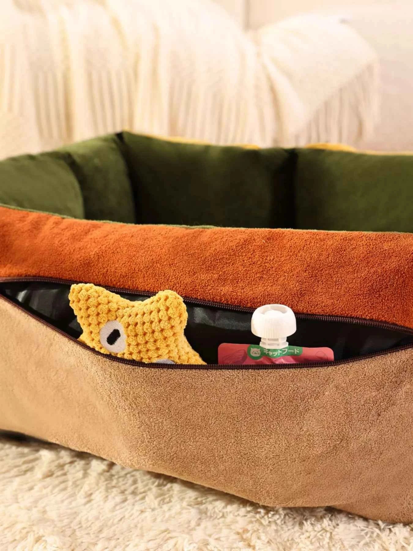 Comfortable & Secure Pet Car Seat Bed